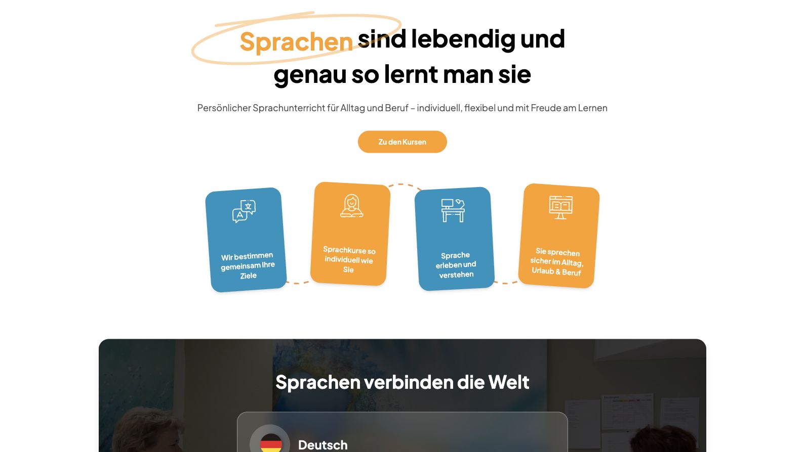 Preview of Headless language-course website with booking and subscriptions