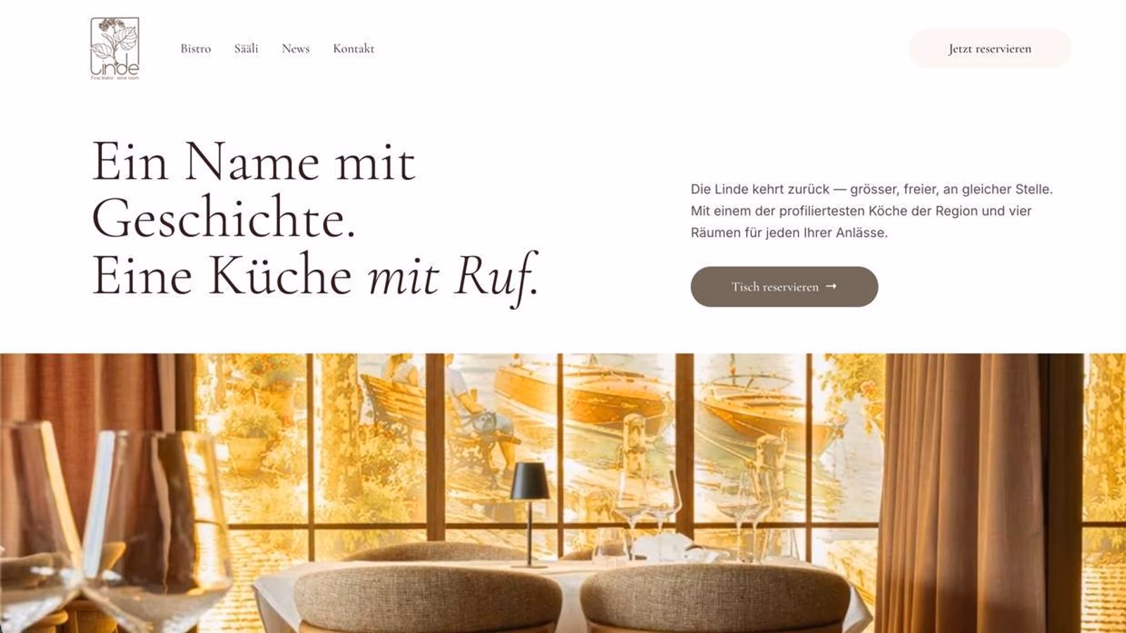 Preview of High-performance restaurant website with bookings