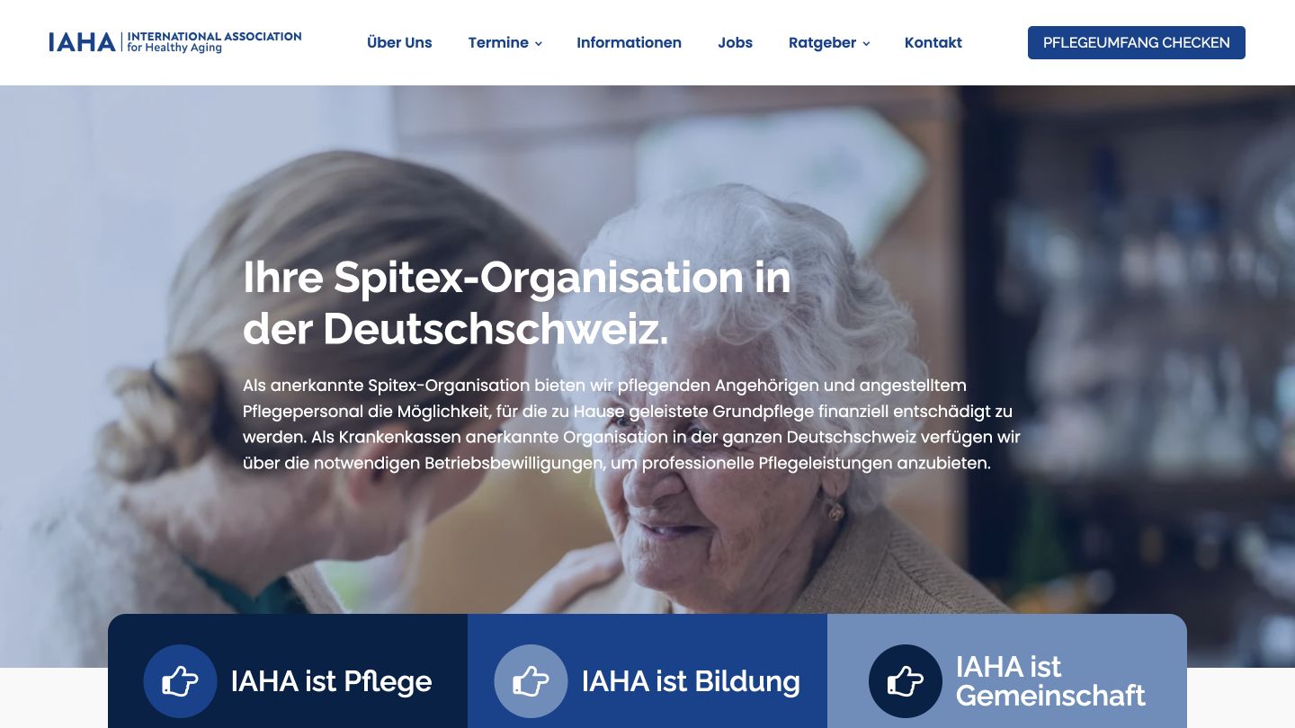 Preview — WordPress migration and custom calculator for home care services